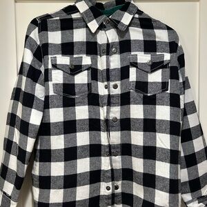 Tommy Bahama Boy Sherpa Lined Buffalo Plaid Jacket